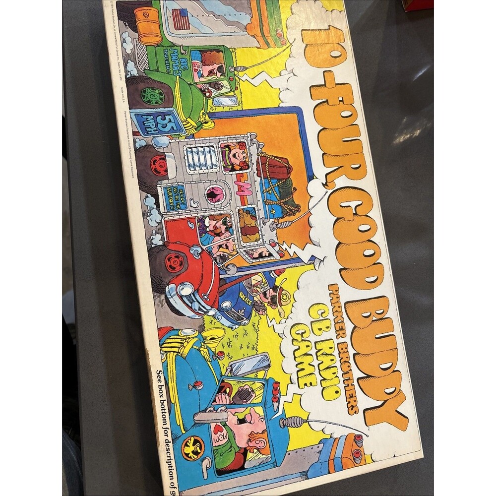 10-Four Good Buddy CB Radio Trucker Board Game 1976 Parker Bros Complete Vintage